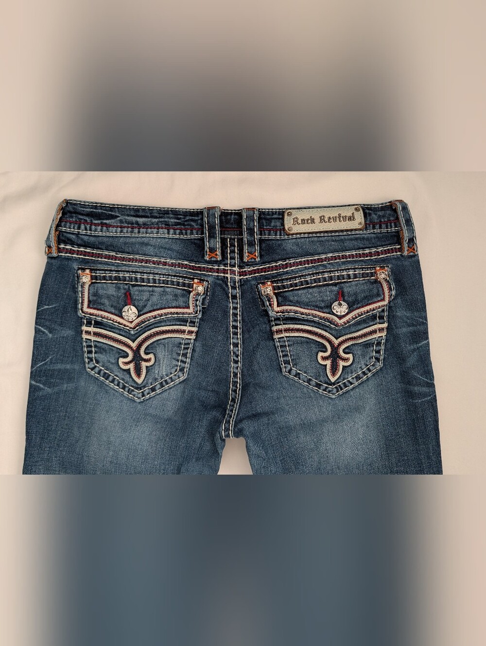 Rock Revival Fabiola Women's Boot Cut Jeans - Blue Sz 32